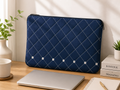 Rejean Denim Laptop Sleeve for Girls – Handmade Stylish Protective Laptop Case